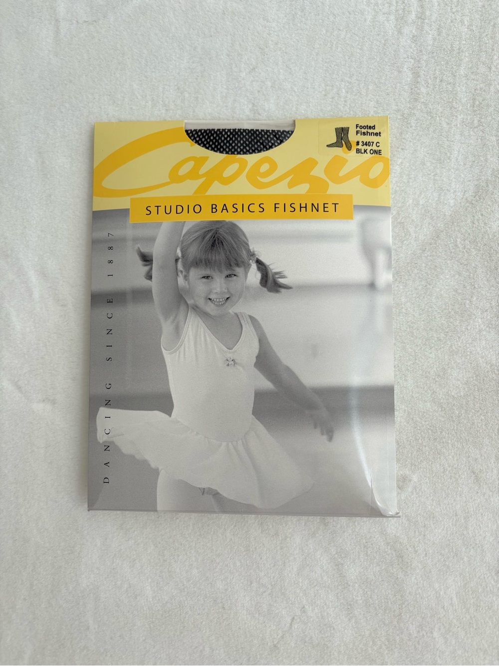 Capezio Black Fishnet Tights for Girls - Studio Basics